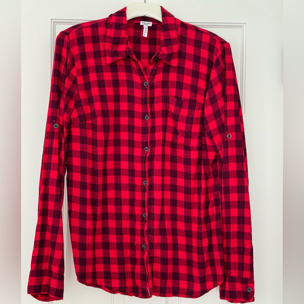 Flannel Red and black check shirt by Splendid